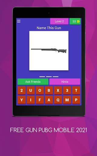 Guess the gun in pubg mobile FREE GUN  2021 screenshot 17