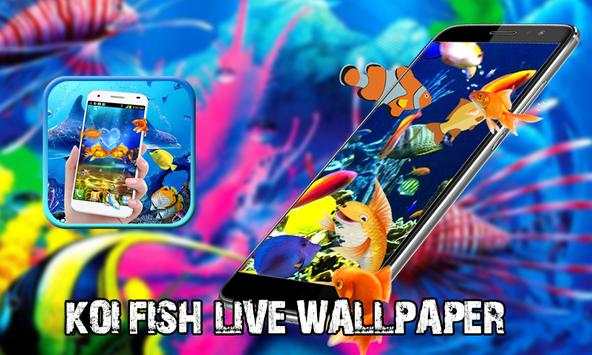 HD  Koi Fish Wallpaper Live 3d screenshot 1