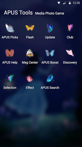 Dream Butterfly APUS Launcher theme screenshot 3