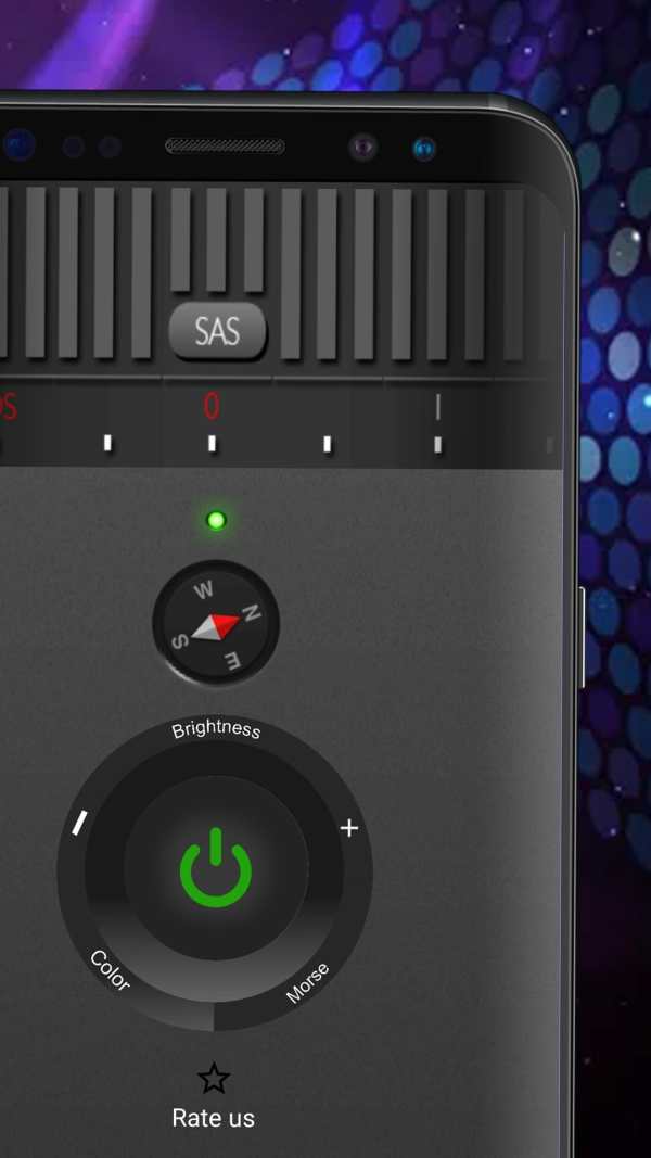 Flashlight Free - LED Light,Compass&Morse screenshot 3