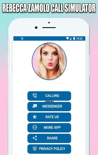 Rebecca Zamolo Chat And Call Simulator screenshot 1