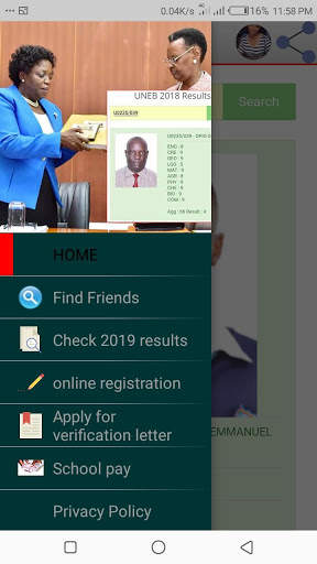 Uneb results status 2020 screenshot 4