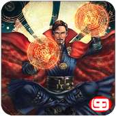Superhero Black Magic Dr. Strange Fighting Arena logo