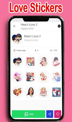 Animated Love Stickers for Whatsapp WASTickerApp screenshot 5
