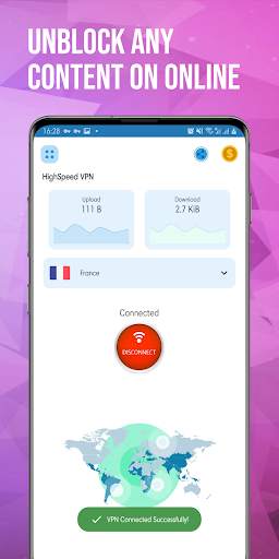 Highspeed VPN - 100% Free Unlimited, Secure VPN screenshot 3