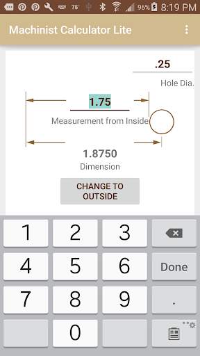 Machinist Calculator Lite 3 تصوير الشاشة