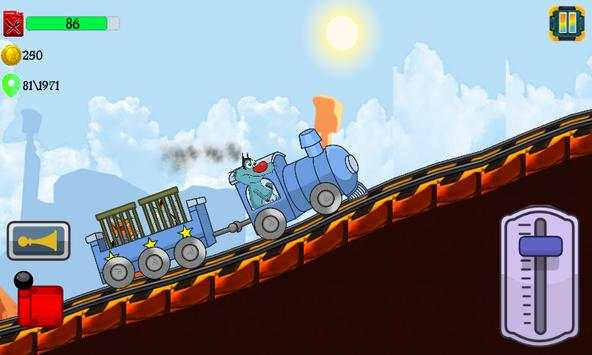 Little Oggy Rail Rush screenshot 7