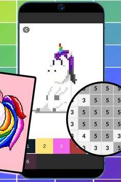 Unicorn Pixel Art Number screenshot 4