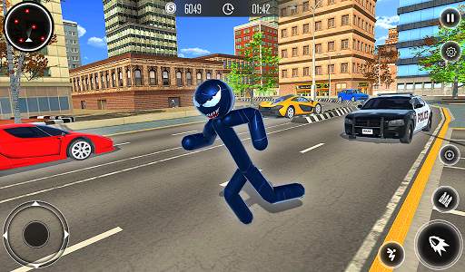 Spider Stickman Rope Hero - Black Hero Vice Town screenshot 6