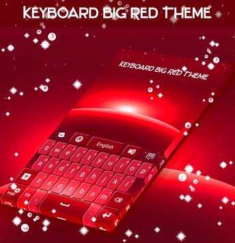 Keyboard Big Red Theme screenshot 4