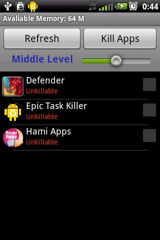 Epic Task Killer screenshot 2