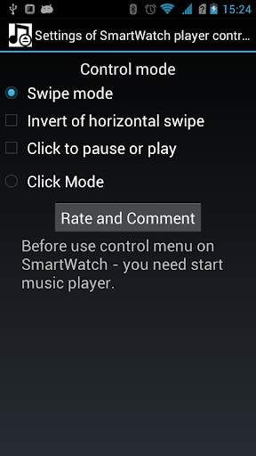 SmartWatch Player Control screenshot 2