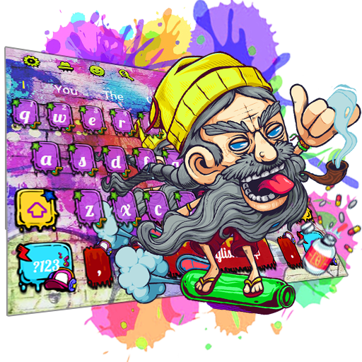 Colourful Graffiti Keyboard Theme icon