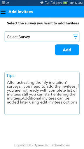 Survey App 5 تصوير الشاشة