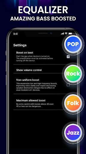 Bass Booster Equalizer Lite screenshot 2