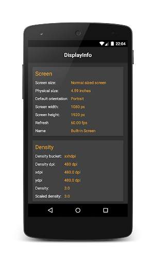 Display Info 1 تصوير الشاشة