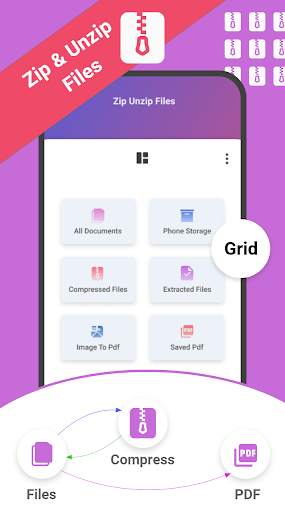 Zip Unzip file-extractor & fast zip file reader screenshot 1