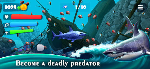 Hunting Shark Simulator - Hungry Fish Evolution screenshot 1