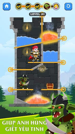 Hero Rescue - Câu Đố Hack Não screenshot 2