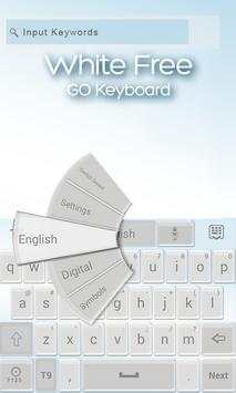 GOKeyboard Crystal White Theme screenshot 3