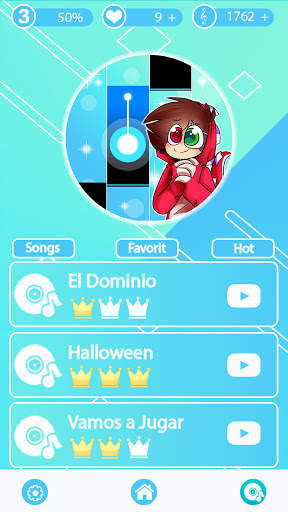 RaptorGamer Piano Tiles Game screenshot 1