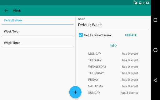 Schedule screenshot 11