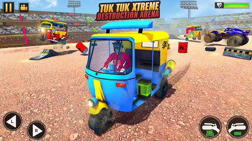 Tuk Tuk Rickshaw Demolition Derby Stunts 2021 screenshot 1