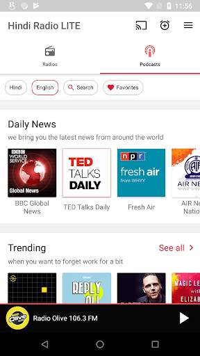 Hindi FM Radio HD Live- Podcasts, Hindi Live News screenshot 5