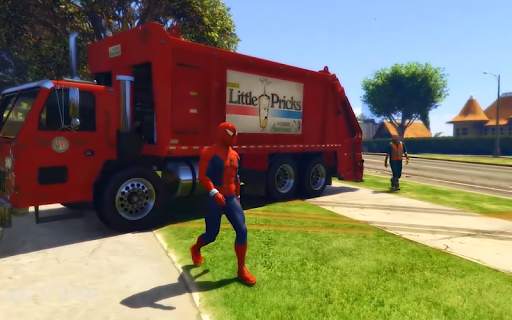 Superheroes Garbage Truck Drive 2018 screenshot 5