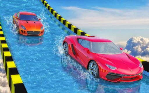 Water Slide Extreme Car Racing Stunts screenshot 1