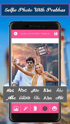 Selfiee Photo With Prabhas 3 تصوير الشاشة