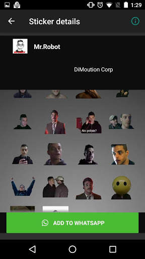 Mr Robot Sticker Whatsapp screenshot 2