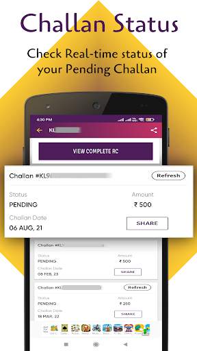RTO Vehicle Information App screenshot 4