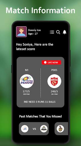 Live Cricket TV : Live Score screenshot 1