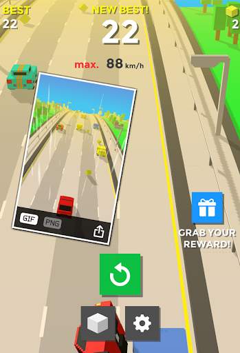 Blocky Car Racing : Traffic Racer 3D screenshot 4