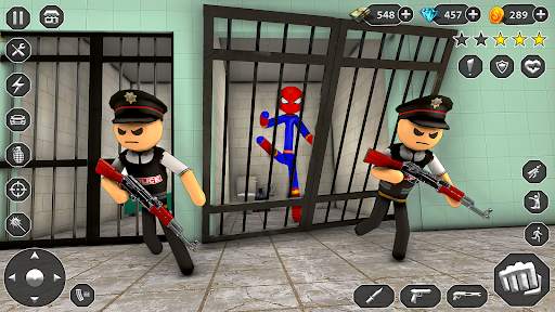 Stick Rope Hero Superhero Game screenshot 6