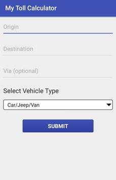 My Toll Calculator screenshot 1