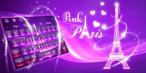Magical Pink Paris Keyboard Theme screenshot 6