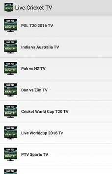 Live T20 Cricket TV 2016 screenshot 1