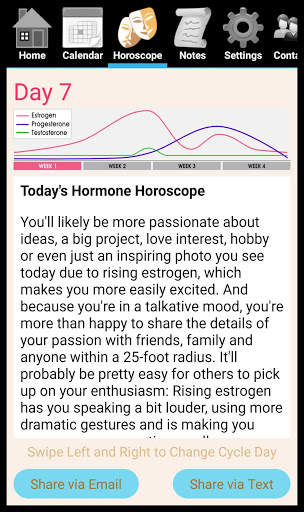 Hormone Horoscope Teen Lite screenshot 2