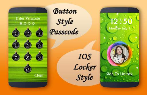 Green Lock Screen screenshot 1
