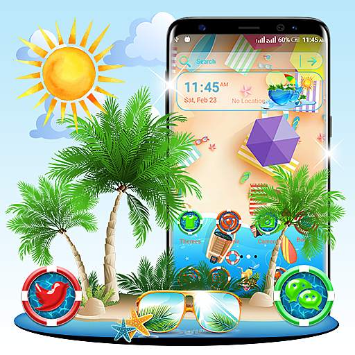 Summer Beach Launcher Theme 1.2