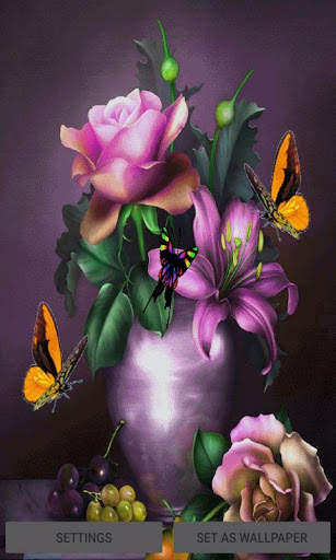Butterflies Pot Live Wallpaper screenshot 3