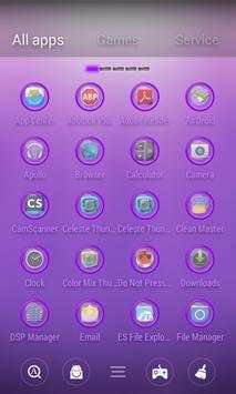 Violet Light GO Launcher Theme screenshot 6
