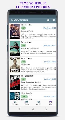 TV Show Schedule - Track Your Favorite TV Shows screenshot 2