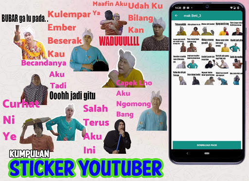 Sticker Youtuber 2020 Cute for screenshot 6