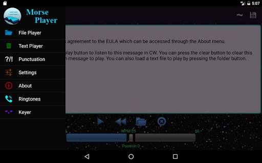Morse Player Free screenshot 9