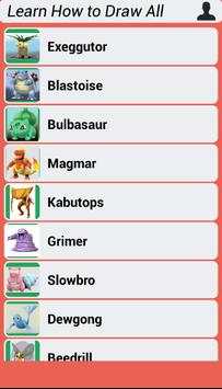 Learn How to Draw All Pokemon Go screenshot 2