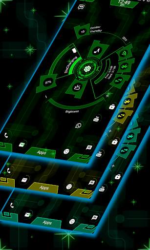 Hi-tech Revolution Launcher - Hitech theme screenshot 2