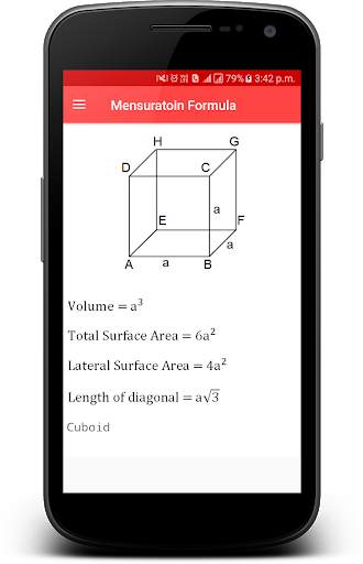 Mensuration Formula - Area and Volume Calculation скриншот 7